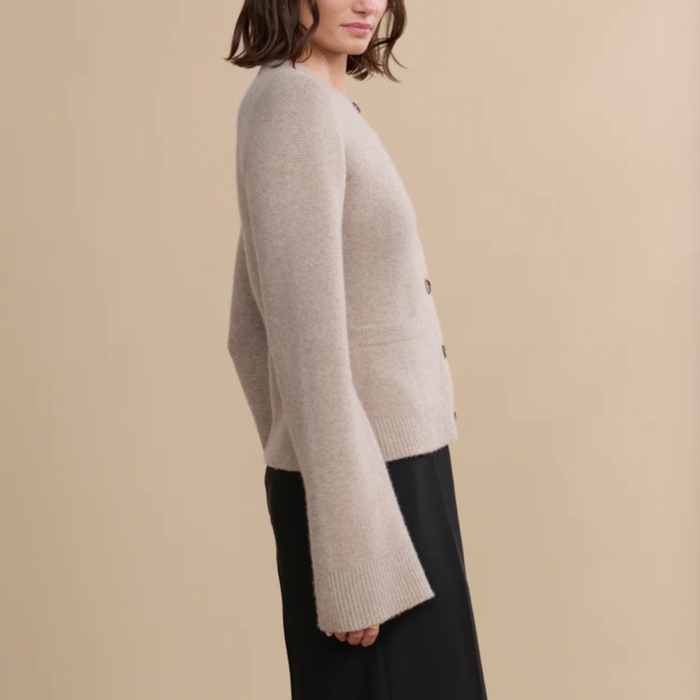 Jenni Kayne Cooper Cardigan in Taupe - Picture 6 of 16